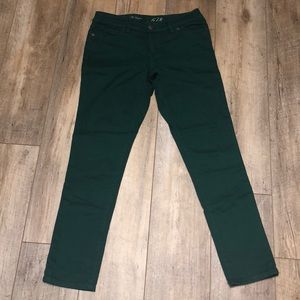 The Limited Skinny Dark Green Jeans
